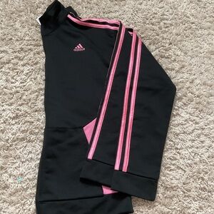 Pink and black Adidas, full zip